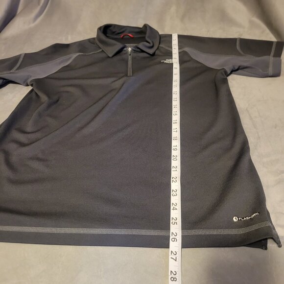The North Face 1/4 Zip Collared Black Gray M Men's Pullover Activewear Shirt - Picture 5 of 7